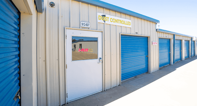 Dust Controlled storage Exterior of dust controlled self storage