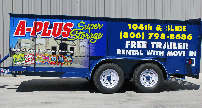 Free Trailer Free Trailer rental with move-in!