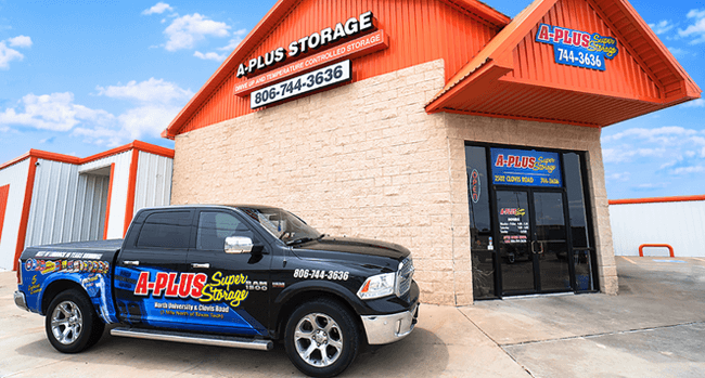 A Plus Super Storage's office at north University