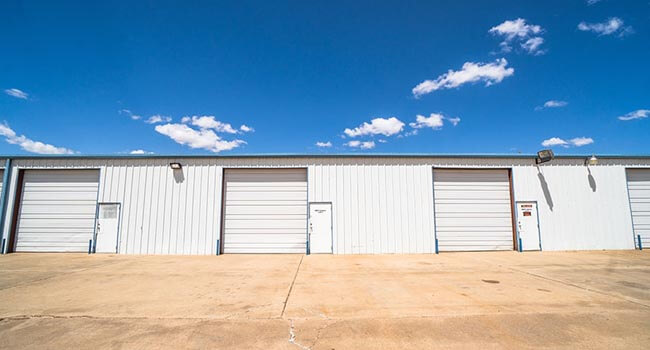 Exterior of our shop warehouses at 8229 Valencia