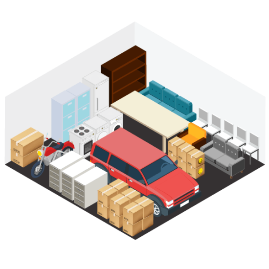 A Plus Super Storage offers unit sizes of 20X20